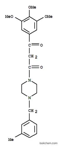 1-(m-メチルベンジル)-4-[3-(3,4,5-トリメトキシフェニル)-1,3-ジオキソプロピル]ピペラジン