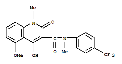 Tasquinimod;ABR-215050;1,2-dihydro-4-hydroxy-5-methoxy-N,1-dimethyl-2-oxo-N-[4-trifluoromethyl)phenyl]-3-quinolinecarboxamide