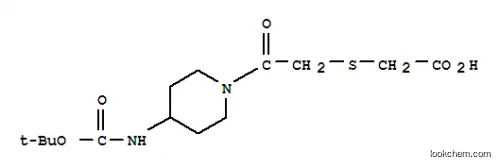 아세트산, [[2-[4-[[(1,1-디메틸에톡시)카르보닐]아미노]-1-피페리디닐]-2-옥소에틸]티오]-(9CI)