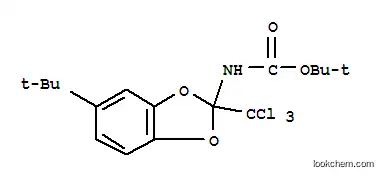 카르밤산, [5-(1,1-디메틸에틸)-2-(트리클로로메틸)-1,3-벤조디옥솔-2-일]-, 1,1-디메틸에틸 에스테르(9CI)