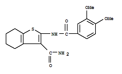 TCS359;Benzo[b]thiophene-3-carboxamide,2-[(3,4-dimethoxybenzoyl)amino]-4,5,6,7-tetrahydro-