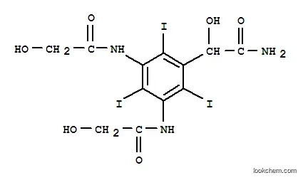 벤젠아세트아미드, -알파-하이드록시-3,5-비스[(하이드록시아세틸)아미노]-2,4,6-트리요오도-(9CI)