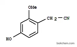 벤젠 아세토 니트릴, 4- 하이드 록시 -2- 메 톡시-(9CI)