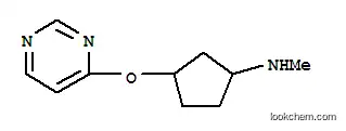 시클로펜타나민, N-메틸-3-(4-피리미디닐옥시)-(9CI)