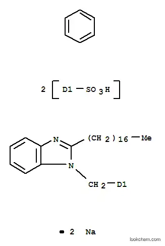 디소듐 2-헵타데실-1-[(설포네이토페닐)메틸]-1H-벤즈이미다졸설포네이트
