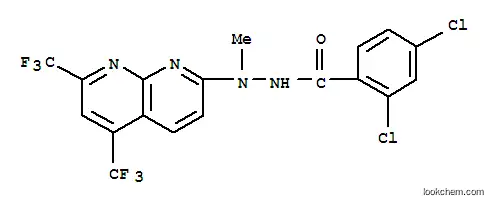 벤조산, 2,4-디클로로-, 2-[5,7-비스(트리플루오로메틸)-1,8-나프티리딘-2-일]-2-메틸히드라지드(9CI)
