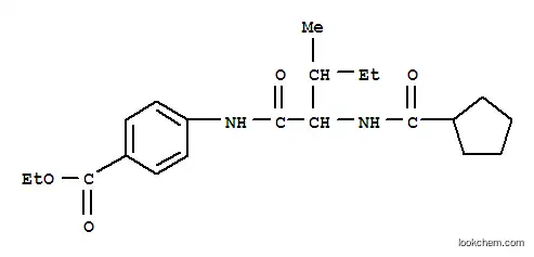 벤조산, 4-[[2-[(시클로펜틸카르보닐)아미노]-3-메틸-1-옥소펜틸]아미노]-, 에틸 에스테르(9CI)