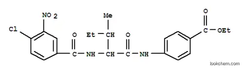벤조산, 4-[[2-[(4-클로로-3-니트로벤조일)아미노]-3-메틸-1-옥소펜틸]아미노]-, 에틸 에스테르(9CI)