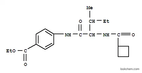 벤조산, 4-[[2-[(시클로부틸카르보닐)아미노]-3-메틸-1-옥소펜틸]아미노]-, 에틸 에스테르(9CI)