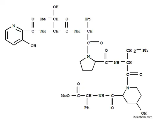 글리신, N-[(3-히드록시-2-피리디닐)카르보닐]-L-트레오닐-D-알파-아미노부티릴-L-프롤릴-L-페닐알라닐-시스-4-히드록시-L-피페콜로일-L-2- 페닐-, 메틸 에스테르
