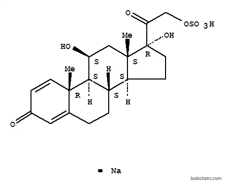 프 레그나 -1,4- 디엔 -3,20- 디온, 11,17- 디 하이드 록시 -21- (설포 옥시)-, 일 나트륨 염, (11 베타)-
