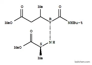 펜탄산, 5-[(1,1-디메틸에틸)아미노]-4-[[(1S)-2-메톡시-1-메틸-2-옥소에틸]아미노]-3-메틸-5-옥소-, 메틸 에스테르 , (4R)-(9CI)