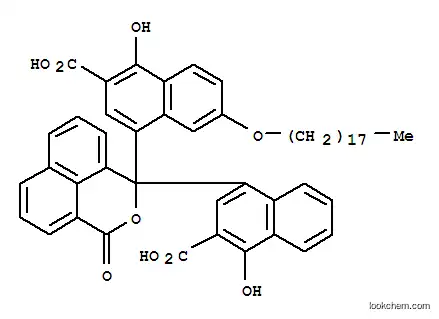 4-[1-(3-カルボキシ-4-ヒドロキシナフタレン-1-イル)-3-オキソ-1H,3H-ナフト[1,8-cd]ピラン-1-イル]-1-ヒドロキシ-6-(オクタデシルオキシ)-2-ナフタレンカルボン酸
