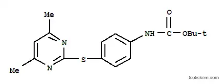 카르 밤산, [4-[(4,6- 디메틸 -2- 피리 미디 닐) 티오] 페닐]-, 1,1- 디메틸 에틸 에스테르 (9Cl)