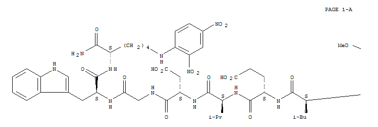 L-Lysinamide,N-[(7-methoxy-2-oxo-2H-1-benzopyran-4-yl)acetyl]-L-leucyl-L-α-glutamyl-L-valyl-L-α-aspartylglycyl-L-tryptophyl-N6-(2,4-dinitrophenyl)-