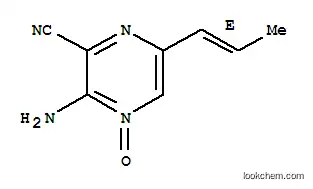 피라진카보니트릴, 3-아미노-6-(1-프로페닐)-, 4-옥사이드, (E)-(9CI)