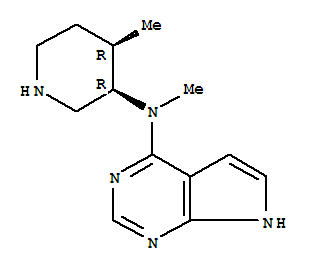 N-((3R,4R)-1-benzyl-4-methylpiperidin-3-yl)-N-methyl-7H-pyrrolo[2,3-d]pyrimidin-4-amine