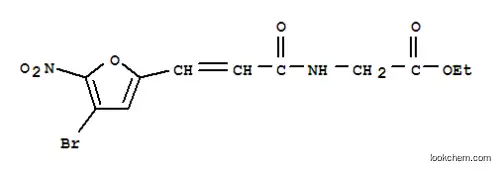 N-에톡시카르보닐메틸-베타-(5-니트로-4-브로모-2-푸릴)아크릴아미드
