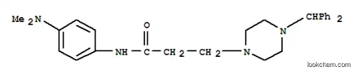 1-피페라진프로판아미드, N-(4-(디메틸아미노)페닐)-4-(디페닐메틸)-
