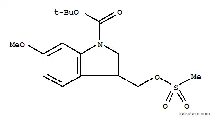 (+/-)-2,3-디히드로-6-메톡시-3-(((메틸술포닐)옥시)메틸)-1H-인돌-1-카르복실산 1,1-디메틸에틸 에스테르