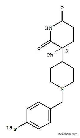 (3S)-3-[1-[4-(18F)フルオロベンジル]-4-ピペリジル]-3-フェニルピペリジン-2,6-ジオン