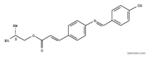 3-[4-[[(4-シアノフェニル)メチレン]アミノ]フェニル]プロペン酸(S)-2-メチルブチル