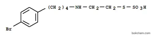 2-((4- (p- 브로 모 페닐) 부틸) 아미노) 에탄 티올, 황산 수소 (에스테르)