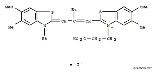 3-(2-カルボキシエチル)-2-[2-[(3-エチル-6-メトキシ-5-メチルベンゾチアゾール-2(3H)-イリデン)メチル]-1-ブテニル]-6-メトキシ-5-メチルベンゾチアゾール-3-イウム?ヨージド