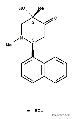 4-피페리돈, 1-적도,3-축-디메틸-3-적도-히드록시-6-적도-(1-나프틸)-, 염산염