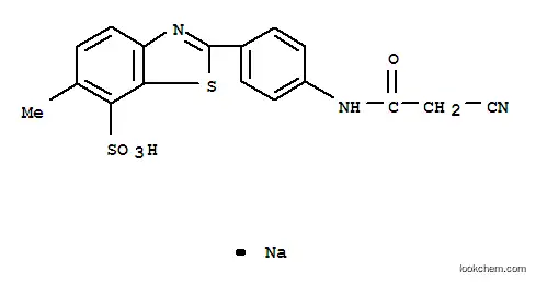 2-[4-[(2-シアノアセチル)アミノ]フェニル]-6-メチルベンゾチアゾール-7-スルホン酸ナトリウム