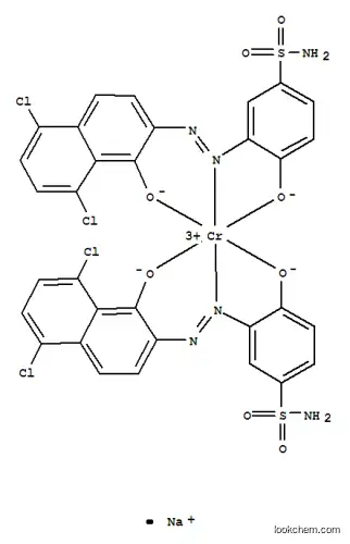 크로메이트(1-), 비스[3-[(5,8-디클로로-1-하이드록시-2-나프탈레닐)아조]-4-하이드록시벤젠설폰아미다토(2-)]-, 나트륨