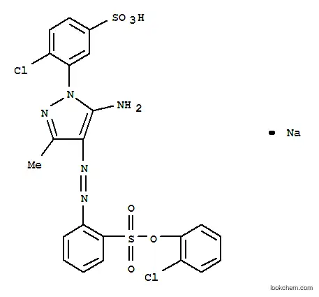 3-[5-アミノ-4-[[2-[(2-クロロフェノキシ)スルホニル]フェニル]アゾ]-3-メチル-1H-ピラゾール-1-イル]-4-クロロベンゼンスルホン酸ナトリウム