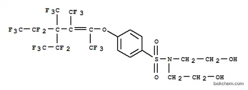 N,N-ビス(2-ヒドロキシエチル)-4-[[4,4,5,5,5-ペンタフルオロ-3-(ペンタフルオロエチル)-1,2,3-トリス(トリフルオロメチル)-1-ペンテニル]オキシ]ベンゼンスルホンアミド