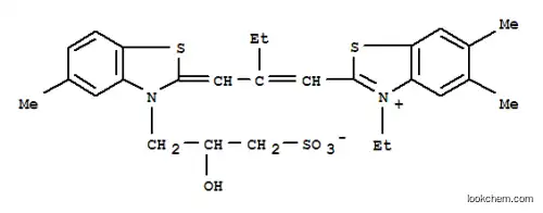 3-エチル-2-[2-[[3-(2-ヒドロキシ-3-スルホナトプロピル)-5-メチルベンゾチアゾール-2(3H)-イリデン]メチル]-1-ブテニル]-5,6-ジメチルベンゾチアゾリウム