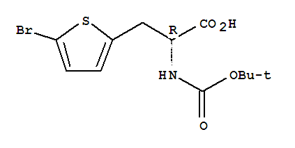 2-Thiophenepropanoicacid,5-bromo-a-[[(1,1-dimethylethoxy)carbonyl]amino]-,(aR)-