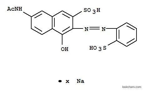 7-아세트아미도-4-하이드록시-3-[(2-설포페닐)아조]나프탈렌-2-설폰산, 나트륨염