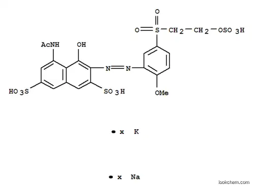 5-(アセチルアミノ)-4-ヒドロキシ-3-[[2-メトキシ-5-[[2-(スルホオキシ)エチル]スルホニル]フェニル]アゾ]-2,7-ナフタレンジスルホン酸/カリウム/ナトリウム,(1:x:x)