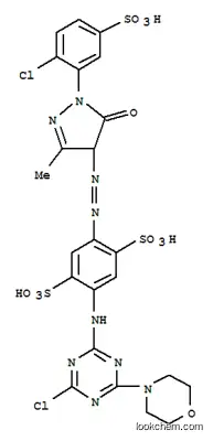 2-[[4-クロロ-6-(4-モルホリニル)-1,3,5-トリアジン-2-イル]アミノ]-5-[[[1-(2-クロロ-5-スルホフェニル)-4,5-ジヒドロ-3-メチル-5-オキソ-1H-ピラゾール]-4-イル]アゾ]-1,4-ベンゼンジスルホン酸