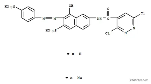 6-[[(3,6-디클로로피리다진-4-일)카르보닐]아미노]-4-히드록시-3-[(4-술포페닐)아조]나프탈렌-2-술폰산, 칼륨 나트륨 염