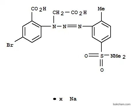 5-ブロモ-2-[1-(カルボキシメチル)-3-[5-[(ジメチルアミノ)スルホニル]-2-メチルフェニル]-2-トリアゼニル]安息香酸/ナトリウム,(1:x)