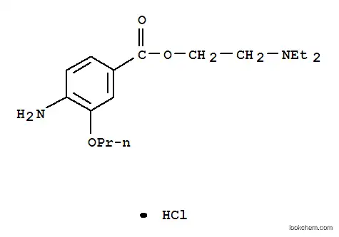 4-아미노-3-프로폭시-벤조산 2-(디에틸아미노)에틸 에스테르 염산염