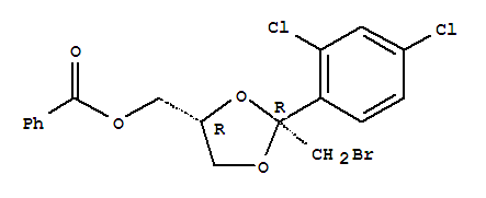 cis-2-(Bromomethyl)-2-(2,4-dichlorophenyl)-1,3-dioxolane-4-ylmethylbenzoate