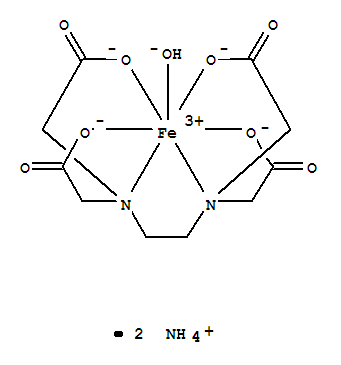 diammonium[[N,N'-ethylenebis[N-(carboxymethyl)glycinato]](4-)-N,N',O,O',ON,ON']hydroxyferrate(2-)