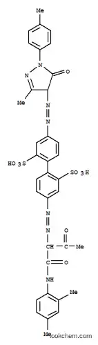 4-[[[4,5-ジヒドロ-3-メチル-1-(4-メチルフェニル)-5-オキソ-1H-ピラゾール]-4-イル]アゾ]-4′-[[1-[[(2,4-ジメチルフェニル)アミノ]カルボニル]-2-オキソプロピル]アゾ]-1,1′-ビフェニル-2,2′-ジスルホン酸