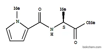 L- 알라닌, N-[(1- 메틸 -1H- 피롤 -2- 일) 카르 보닐]-, 메틸 에스테르 (9Cl)