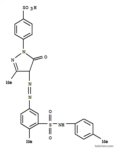 4-[[4,5-ジヒドロ-3-メチル-4-[[4-メチル-3-[[(4-メチルフェニル)アミノ]スルホニル]フェニル]アゾ]-5-オキソ-1H-ピラゾール]-1-イル]ベンゼンスルホン酸