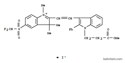 5-[(ジフルオロメチル)スルホニル]-2-[2-[1-(3-メトキシ-3-オキソプロピル)-2-フェニル-1H-インドール-3-イル]エテニル]-1,3,3-トリメチル-3H-インドリウム?ヨージド