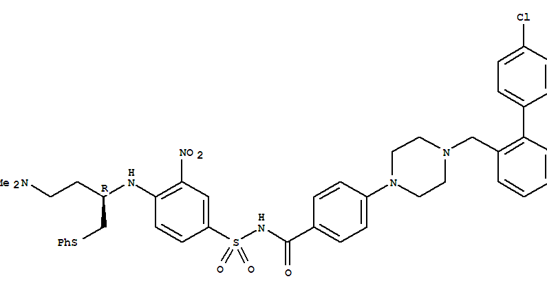 ABT-737;Benzamide,4-[4-[(4'-chloro[1,1'-biphenyl]-2-yl)methyl]-1-piperazinyl]-N-[[4-[[(1R)-3-(dimethylamino)-1-[(phenylthio)methyl]propyl]amino]-3-nitrophenyl]sulfonyl]-