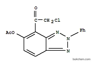2,1,3-벤조트리아졸-5-올, 4-클로로아세틸-2-페닐-, 아세테이트(3CI)
