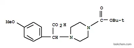 4-[CARBOXY-(4-METHOXY-PHENYL)-METHYL]-PIPERAZINE-1-CARBOXYLIC ACID TERT-부틸 에스테르 염산염